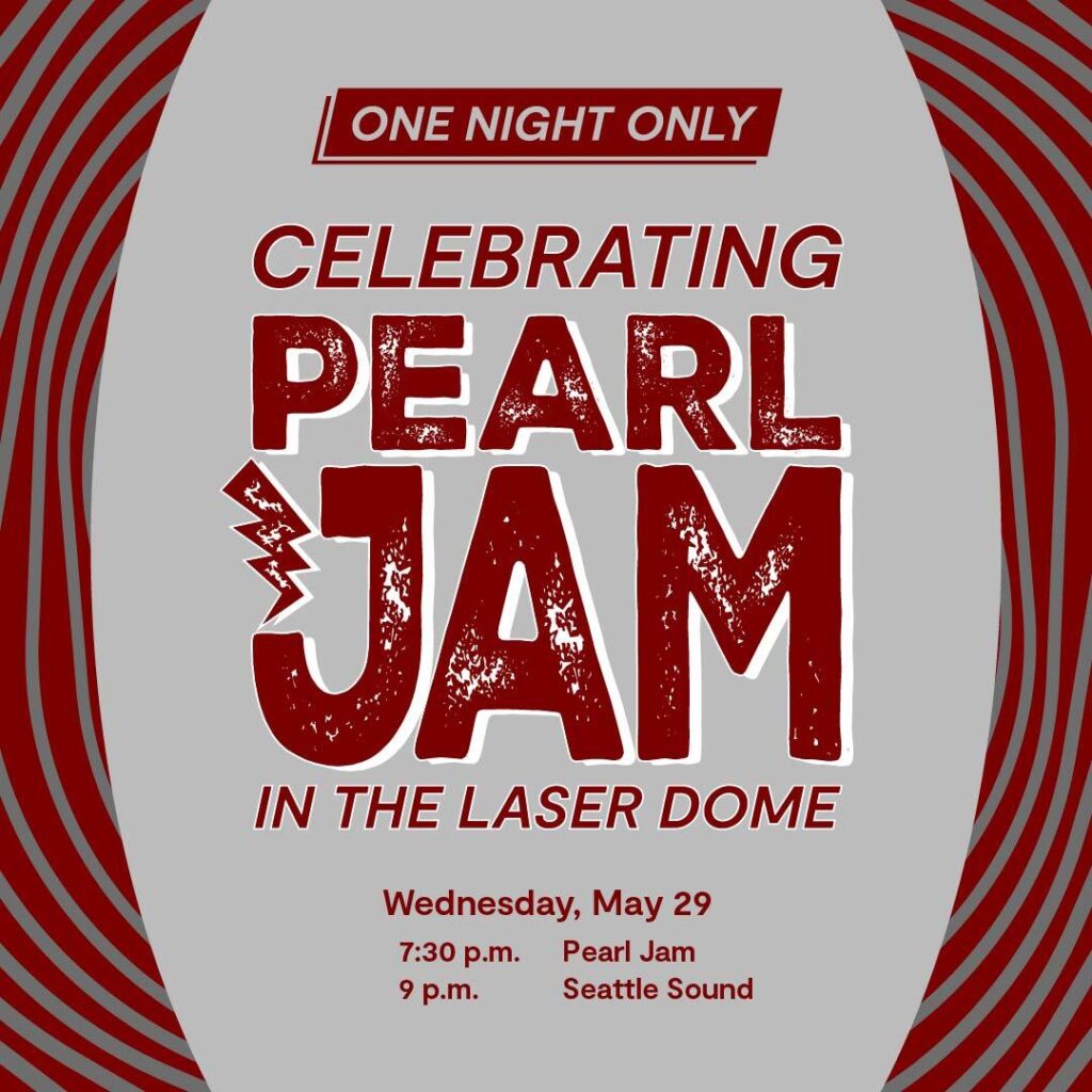 Pearl Jam laser dome graphic
