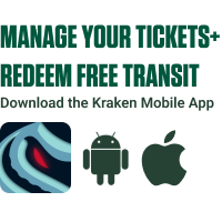 Manage your tickets - Redeem Free Transit Kraken Mobile app
